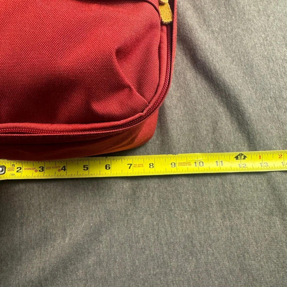 LL Bean Continental Rucksack Red Canvas LUNCHPACK LUNCH Bag Travel Daypack